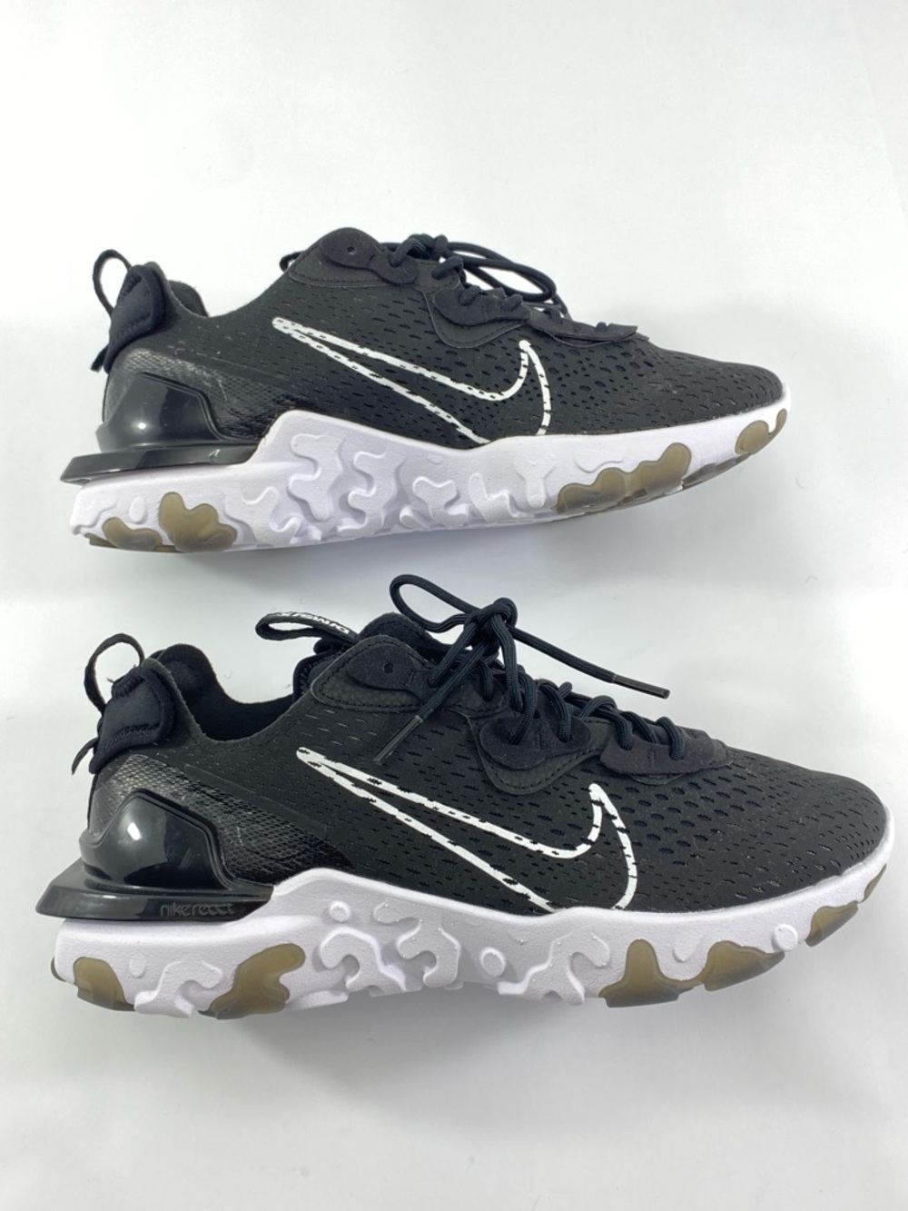 Nike React Vision D/MS/X CD4373-006  Black White Mens Lifestyle Casual Shoe 10.5